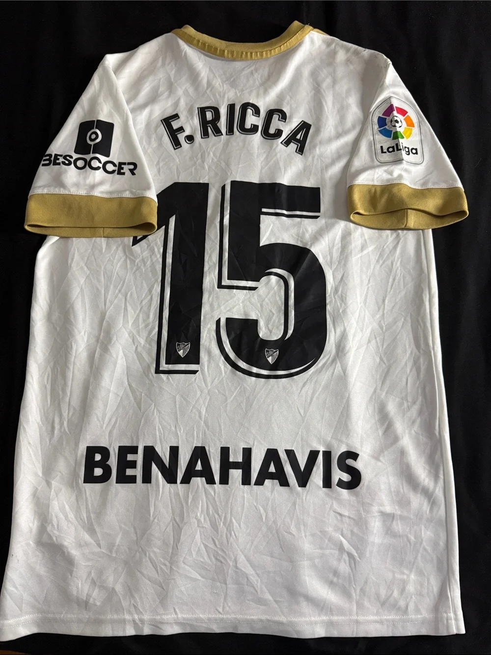 Malaga CF 🇪🇸 #15 Federico Ricca 2017-18 Nike Away La Liga Jersey